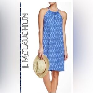 J. McLaughlin Halter Printed Dress